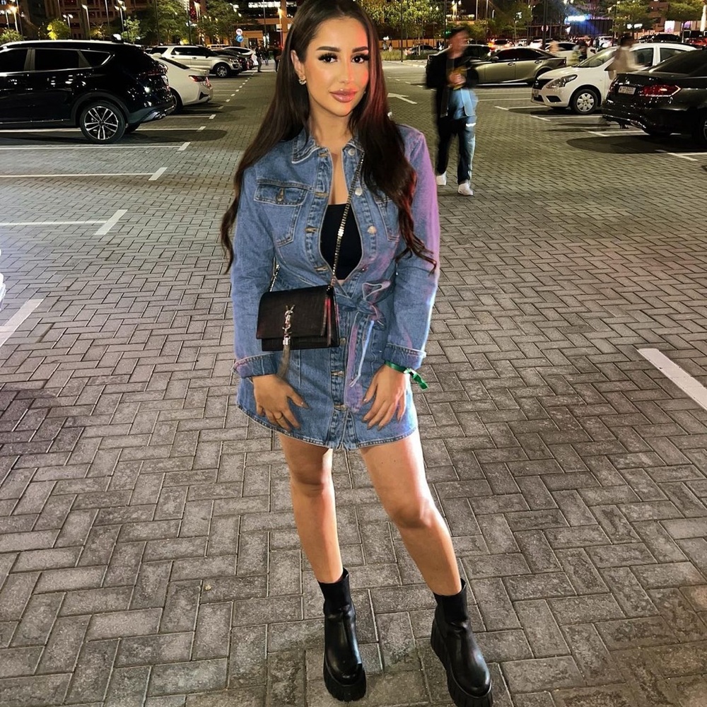 Zara Denim mini dress